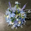 Novos Adereços de Casamento, Flores para Corredor, Arranjos Florais de Casamento, Flores Artificiais de Seda Estilo Floresta, Decoração de Passarela, Formatos de Flores em Bola Redonda para Uso Externo