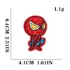 Adesivos de tecido bordados do Homem-Aranha de desenho animado, decoração para roupas infantis, etiquetas bordadas para computador, adesivos de patches, direto da fábrica, adesivo