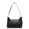 Bolsa Simples Popular Feminina Verão 2023 Nova Textura Nicho Bolsa de Axila Fashionável Versátil Transversal Pequena Quadrada