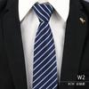 Gravata Vestido Masculino Negócios Azul Listrado Camisa Terno Mãos Preguiçoso Pessoas Sem Zíper Tendência Casamento