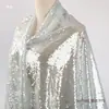Tela para ropa formal malla bordado con cuentas tela 1.3 metros de ancho rojo azul buena caída no suelta pelusa