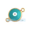 Acessórios para joias DIY micro-incrustados óleo pingando olho turco pulseira de mão sem queda de diamante sem desbotamento acessórios para colar pulseira