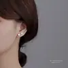 Brincos de Prata Esterlina S999 com Zircônia de Seis Garras Brincos Femininos 2022 Novos Tendência Outono e Inverno Design de Nicho Brincos de Luxo Acessíveis