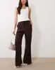 2026 Europa Transfronteriza Amazon Ropa de Mujer Cintura Alta Adelgazante Microcampana Pantalones Vaqueros Occidentales Caída Anti-arrugas Pinza Central Plisados Pantalones Largos