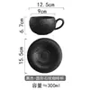 Taza de café con patrón de piedra cerámica, alto valor estético, taza de uso personal, exquisita taza para el té de la tarde, taza para latte art, taza de mano