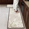 Felpudo de diatomeas de estilo chino, absorbente, antideslizante, para cocina, tamaño recortable
