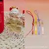 Colgante de Oso de Oro Puro 999 con Diseño "Te Amo por Diez Mil Años", Serie de Borlas, Cordón, Promoción para Transmisiones en Vivo de Tiktok
