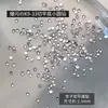 Acessórios de arte para unhas redondos de corte 33 brancos no atacado, strass redondos K9 super brilhantes de fundo chato, decoração mista para unhas
