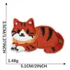 Patche de Bordado Autoadesivo de Gatinho Desenho Animado Fofo e Divertido para DIY em Copo de Água, Acessórios de Roupa, Mala, Tecido para Bordado