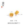 Color Fuerte que Conserva Cobre Oro Antiguo Accesorios DIY Cuentas con Agujero Pulsera Juguete Cultural Cuentas Separadoras Combinar Joyería Estilo Chino