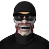 Capucha de Motocicleta para Payaso Forro de Motocicleta Bicicleta Gorra de Casco Verano Deportes Máscara de Protección Solar de Seda de Hielo Transpirable