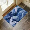 Alfombra de Piso de Terciopelo de Cristal Estilo Americano para Entrada, Resistente a Manchas, Resistente al Desgaste, Fácil de Mantener, Felpudo Disponible para Dropshipping