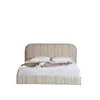 Cama de Tela Francesa Estilo Wabi-Sabi para Dormitorio, Cama Doble Suave de Tela Estilo Vintage, Cama que Ahorra Espacio para Apartamentos Pequeños