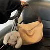 Bolsa Grande para Mujer, Gran Capacidad, Bolso de Viaje Relajado y Versátil para Otoño e Invierno, Bolso Cruzado de Gamuza para Mujer Color Sólido Retro Casual