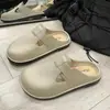 Medias Pantuflas Listas para Usar de Liberación Rápida para Ropa de Exterior de Mujer, Elegantes y Creativas Sandalias de Verano para Exteriores Antideslizantes para Mujer, Sandalias Planas Simples Casuales de Punta