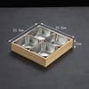 Criativo Jiugongge Talheres Comercial Hot Pot Shop Churrasqueira Carne Vegetal Set Pratos Prato Bambu Caixa