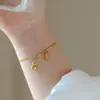 Colar de cabaça da sorte 2024 novo feminino verão clavícula corrente rede vermelho alta qualidade 18k ouro titânio aço não desbota