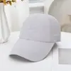 Gorra de Béisbol de Estilo Nuevo para Primavera y Verano con Visera Extendida Bordada de Secado Rápido para Mujer, Gorra de Pico Versátil Transpirable para Sombrear el Sol para Hombre, Otoño