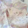 Tela de Gasa de Doble Capa 100% Algodón con Estampado Digital, Pijamas, Ropa de Cama y Accesorios Lindos de Dibujos Animados Estilo Coreano, Estilo Ins, Celebridad de Internet
