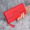 Carteira Estilo Ins Feminina Longa 30% Dobrável Bolsa de Mão Estudante Alto Valor de Cor Durável Grande Capacidade Bolsa para Celular Um-em-Um