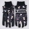 Guantes de esquí de invierno para ciclismo, forrados de polar, engrosados, impermeables, antideslizantes, a prueba de nieve, cálidos, compatibles con pantalla táctil, cortavientos, forrados de polar, unisex, cálidos