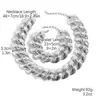 Joyería Transfronteriza Europea y Americana Amazon Elegante Exagerado Geométrico Hip-Hop Collar Cadena Fresca Moderna Pulsera Collar Joyería para Mujeres