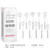 Spot de fábrica utensilios de cocina de silicona juego de 10 piezas caja de color espátula de dos colores sartén antiadherente cuchara especial para sopa pala para freír