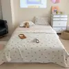 Colcha de Verano Suave y Fresca Estilo Coreano, Lavable a Máquina, Individual/Doble, Colcha Fina para Aire Acondicionado, Colcha de Verano de Spandex Hilo de Hielo, Comercio Transfronterizo
