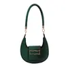 Novas Bolsas Transfronteiriças para Mulheres, de Alta Qualidade, Tendência e Modernas, Bolsas de Axila em Formato de Meia-Lua para Mulheres, Bolsas de Ombro Único e Transversais de Luxo Discreto