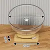 Nido para Gato tipo Cápsula Espacial, Universal para Todas las Estaciones, Juguete Giratorio para Gato Mascota, Cama Integrada para Gato, Nido de Hielo Acrílico Semicerrado
