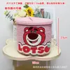Cesta de Almacenamiento para Pastel de Muñeca Divertida Juguetes para Niños Cesta Tejida de Cuerda de Algodón de Dibujos Animados Caja Organizadora de Bocadillos para Escritorio de Sala de Estar