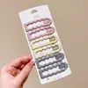 Pinzas para el cabello infantiles de moda con forma de estrella, versátiles y no dañan el cabello, juego de pasadores para arreglar mechones sueltos y flequillo, accesorios para el cabello para niñas