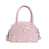 Bolso Estilo Nuevo 2026 Mini Bolso Macarrón para Labial para Mujer Lindo Bolso con Lazo para Hombro Bolso Cruzado