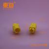 QSBJ1599 plugue raso amarelo coluna longa octogonal placa central vertical octogonal octogonal conexões peças de pequena produção