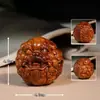 Peça de mão esculpida em madeira feita de madeira de azinheira atingida por raio, artesanato em madeira para manuseio e polimento, item de artesanato em madeira, pequeno presente Pixiu