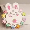 Mini clipe infantil bonito dos desenhos animados princesa hairpin menina quebrado grampo de cabelo doce cor acessórios para o cabelo do bebê