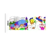 Xingsitu 3m Extra Grande Rollo de Graffiti Papel Grande de Dibujo para Niños con Patrones Marcadores de Pintura para Colorear Bebés