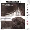 Peruca para cabeça inteira para mulheres, com aparência natural, simula cabelo humano, corte de princesa, volumosa, cabelo longo e liso, adequada para uso diário e contorno facial