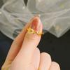 Anillo de estilo ins cool de lujo ligero de alta gama Corona mariposa moda anillo versátil anillo de cola Femenino Venta al por mayor de fábrica