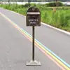 Buzón de hierro forjado retro estilo europeo modelo de buzón caja de sugerencias caja para cartas y periódicos a prueba de lluvia para exteriores accesorios decorativos de moda en internet