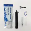 Purificador de Água Aventura de Acampamento Kit Portátil Filtro Duplo Acampamento ao Ar Livre Caneta de Purificação de Água de Emergência Módulo Portátil