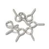 200 anillos de ojo de oveja, accesorios de joyería para bricolaje, tornillos autorroscantes para ojo de oveja, clavos de ángulo cerrado para oveja, venta al por mayor, cabeza redonda, galvanoplastia