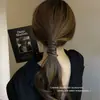 Accesorios para el cabello de cuero estilo coreano banda para el cabello de corbata de cuero diadema para el cabello de mujer coleta baja de alta gama alambre de hierro tocado cuerda para el cabello cuerda para el cabello cubierta de cuero