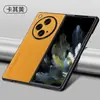 Adecuado para Oppo Findn 40% de descuento Funda para Teléfono con Pantalla Plegable Find N5 Cuero Liso Textura de Cuero de Lujo Negocio Cubierta Protectora