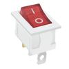 15*21mm Branco Tipo Barco Kcd1 3 Pinos 2 Velocidades Vermelho Basculante Impresso Oi com Luz ETL Certificado Americano Chave de Alimentação