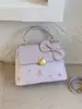 2026 Bolso Cuadrado Pequeño Nuevo Elegante y Estiloso con Estampado Girly de Diseño Sencillo, Bolso para Mujer de Hombro Único Cruzado con Lazo