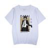Wen Hao Perro Salvaje Animación Alrededor Tai Dazai Zhongyuan Ocio Dibujos Animados para Mujer Camiseta de Manga Corta para Mujer Mismo Estilo para Parejas