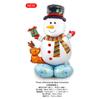 Globo de película de aluminio de dibujos animados para decoración navideña, tienda de centros comerciales, suministros de decoración para fiestas navideñas, globo de Papá Noel