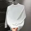 Estilo Nuevo de Primavera y Otoño Casual Patchwork Casual Suéter de Cuello Redondo para Hombre Holgado de Alta Gama Cuadros Más Fácil de Combinar Camiseta Deportiva Base