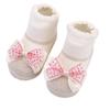 Calcetines de Bebé con Encaje a Rayas Transfronterizo Estilo Europeo y Americano con Lazo Lindos Calcetines para Bebé Moda Infantil